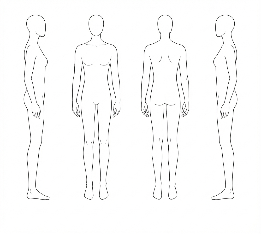 Kynder body map diagram used to record incident locations